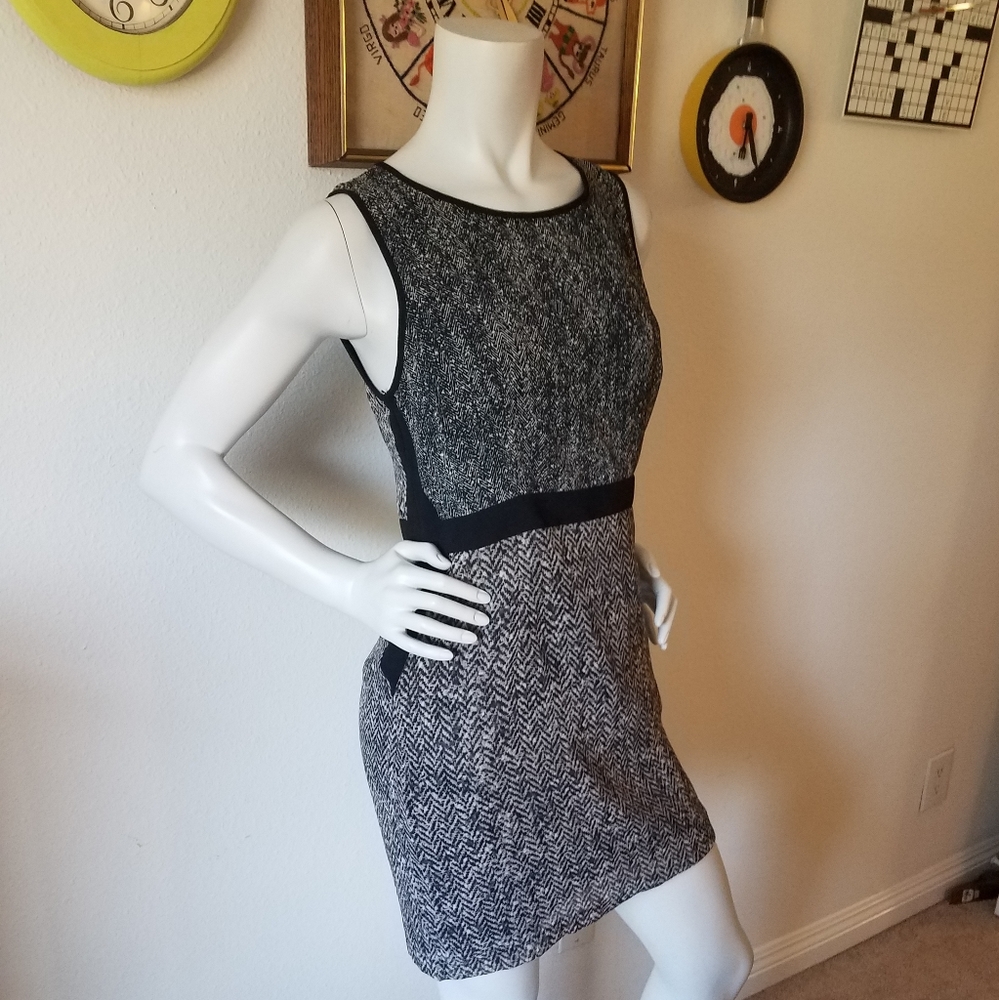 Forever 21 Black Print Sleeveless Dress Sz Sm